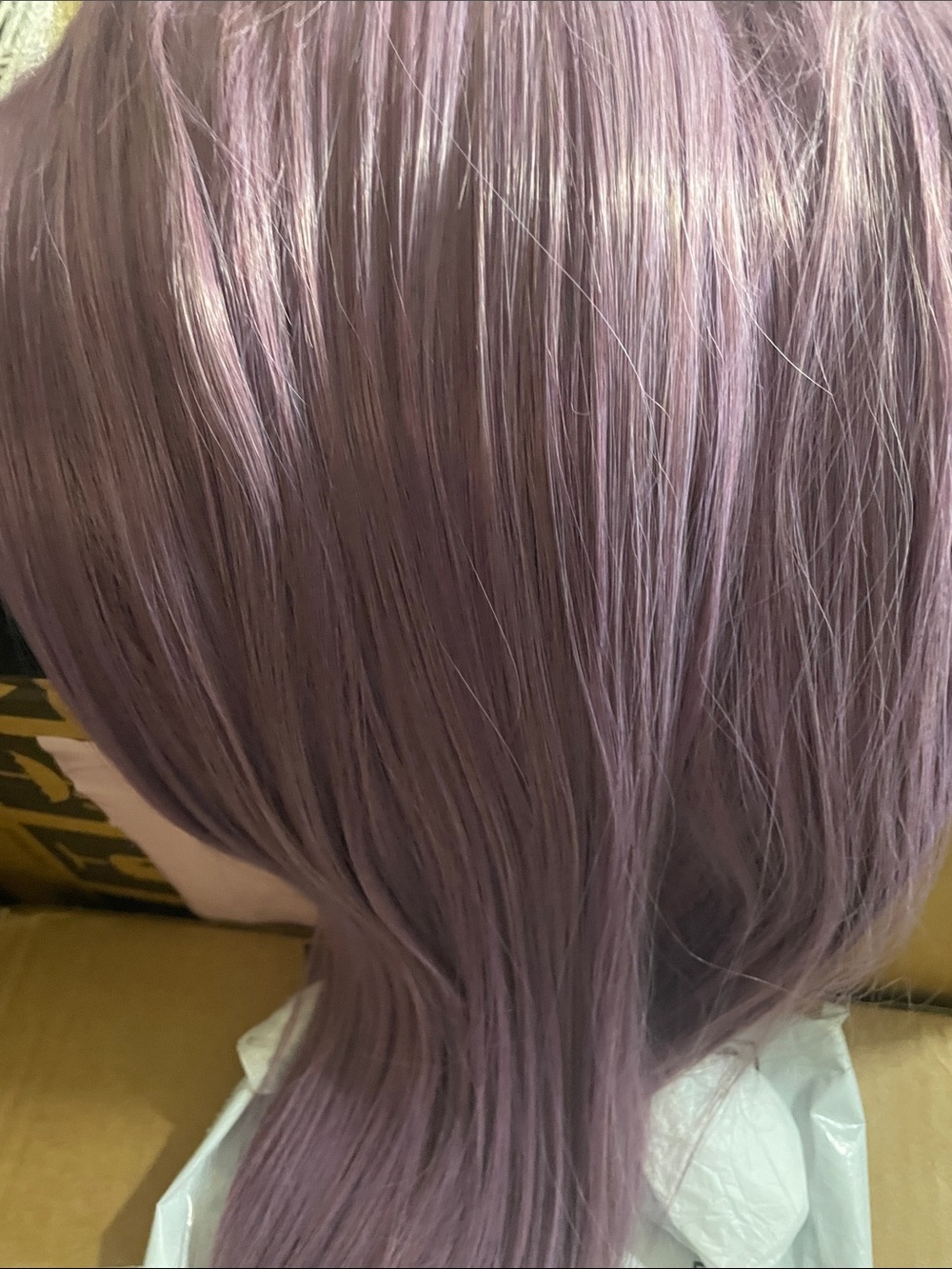 13x4 Premium Ash Lavender Lace Front Wig - Picture 6 of 16